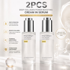 2X New Sungboon Editor Deep Collagen Power Boosting Cream In Serum 30ml US Sellr