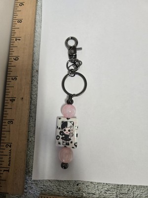Key chain keychain, little girl, string made from scratch