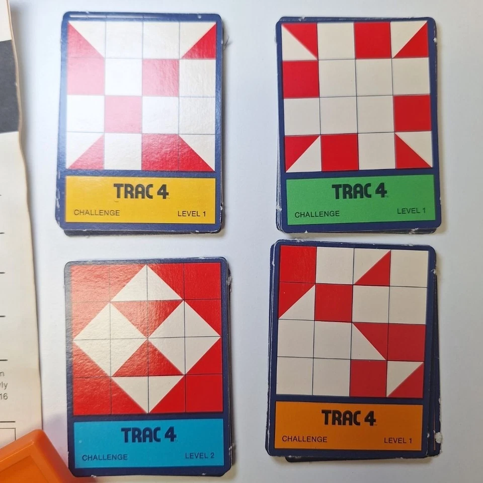 Trac 4 Replacement Cards Levels Vintage Game Speed Memory Matching Patterns - Image 2 of 4