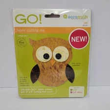 AccuQuilt Go! Fabric cutter  Owl 55333 Fabric Cutting Die