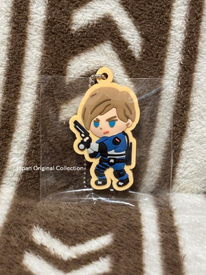 Resident Evil Leon Rubber Keychain 30th sweets collection From Japan