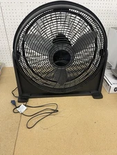 Lasko 20 in 3 Speed Air Circulator Floor Fan Black Pivoting Head w Wall Mount