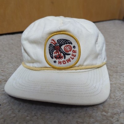 Howler Bros Hat Cap Bird Patch Logo Rope Snapback White Cotton Patch