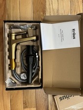Kraus KBF-1401BG Indy 1.2 GPM Single Lever Basin Bathroom Faucet- Brushed Gold
