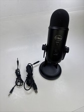 Blue Yeti Condenser Microphone A00132 TESTED WORKING INCLUDES CORDS