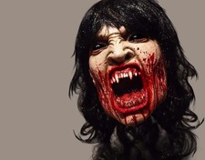 Vampiress Female Halloween Full Mask Horror Vampire Nosferatu Undead