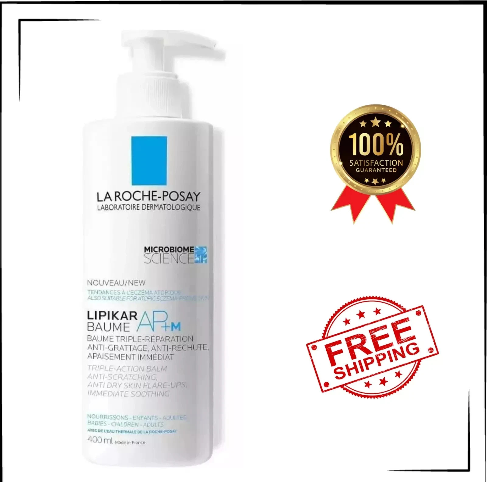 La Roche Posay Lipikar Baume AP+M Triple Action Balm 400ml AU