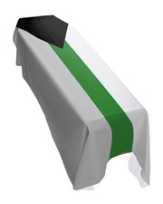 Demiromantic Pride Coffin Drape Flag - Premium Quality & Made To Order in the UK