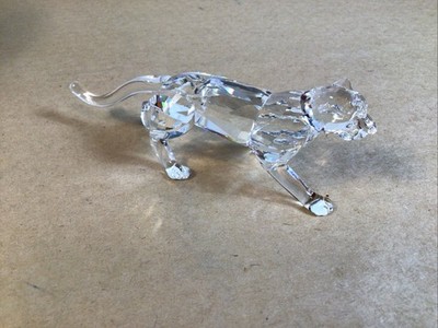 Swarovski Crystal Leopard W/ Box Retired. #217093 A 7610 NR 000