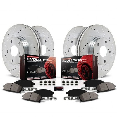 Power Stop Brake Kit For Lincoln MKT 2011-2019 Front, Rear Z23 Evolution Sport
