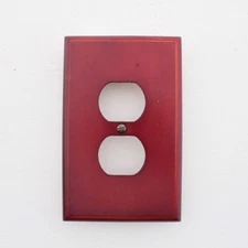 Leviton CHERRY Finished 1G Receptacle Wallplate Duplex Outlet Cover 89203-CHR