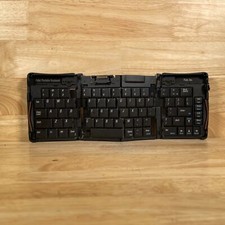 Palm Black Portable Full Size Foldable Lightweight QWERTY Keyboard