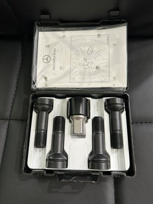 GENUINE MERCEDES-BENZ 0019901707 OEM WHEEL LOCK SET BLACK LONG 