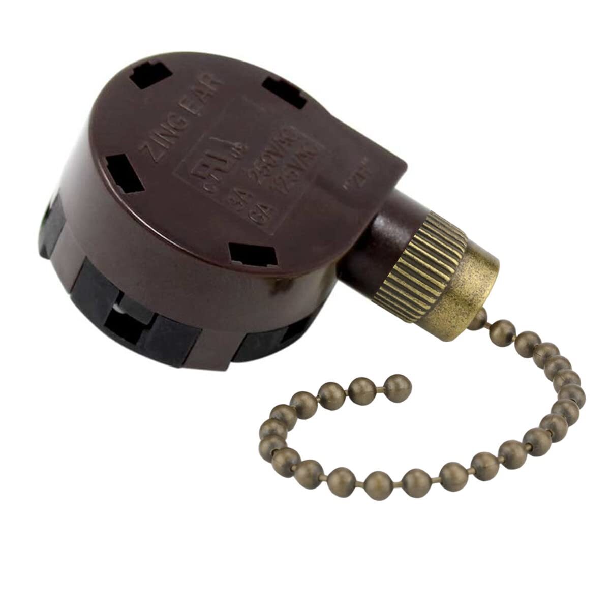 Zing Ear ZE-268S5 4 Speed 5 Wire Pull Chain Ceiling Fan Switch Replacement