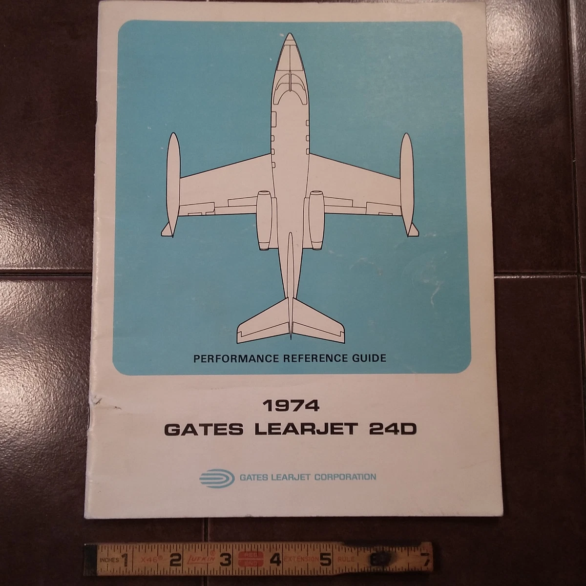 1974 Gates LearJet 24D Performance Reference Guide Manual | eBay