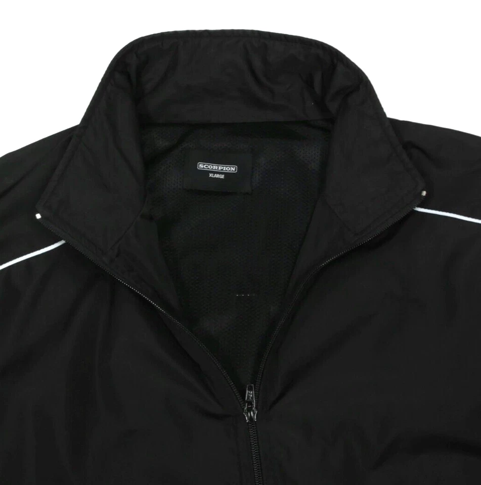 Chaqueta pulóver negra SCORPION Drake 2018 North American Tour 1/4 cremallera XL/746 Foto 2 de 4