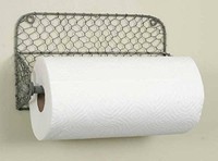 Wall Paper Towel Holder With Chicken Wire, New, Free Shipping on sale Wall Paper Towel Holder With Chicken Wire, New, Free Shipping on sale