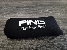 Ping Play Your Best Neoprene Slip-On Blade Putter Headcover Black Head cover⛳⛳⛳
