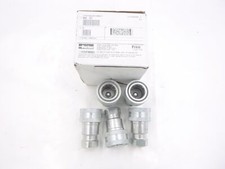 5 Pack Parker H4-62 Hydraulic Quick Connect Hose Coupling Steel Body Sleeve Lock