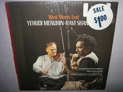 YEHUDI MENUHIN RAVI SHANKAR West Meets East MINTY SEALED LP Angel Stereo 36418
