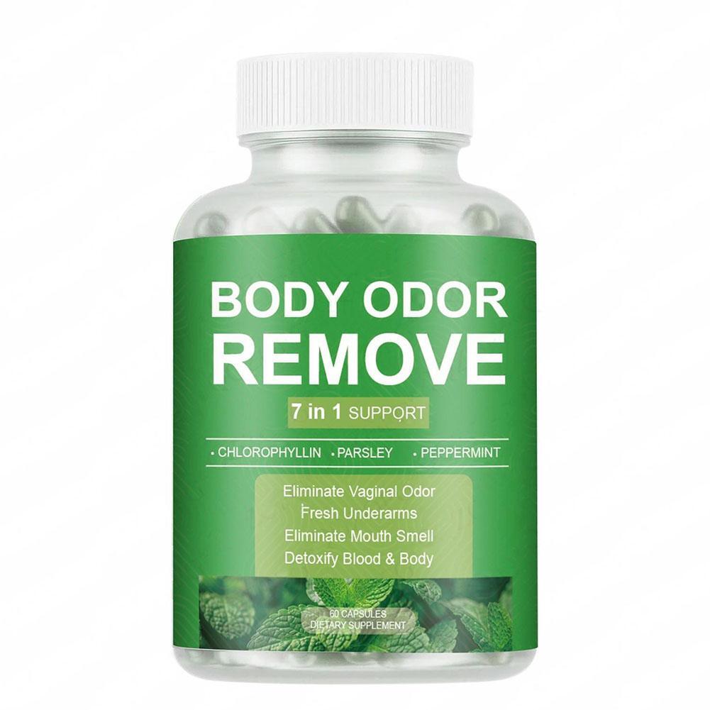 Suplemento desodorante 7 en 1 - Cápsula desodorante desodorante desodorante desodorante corporal - 60 cápsulas mejor