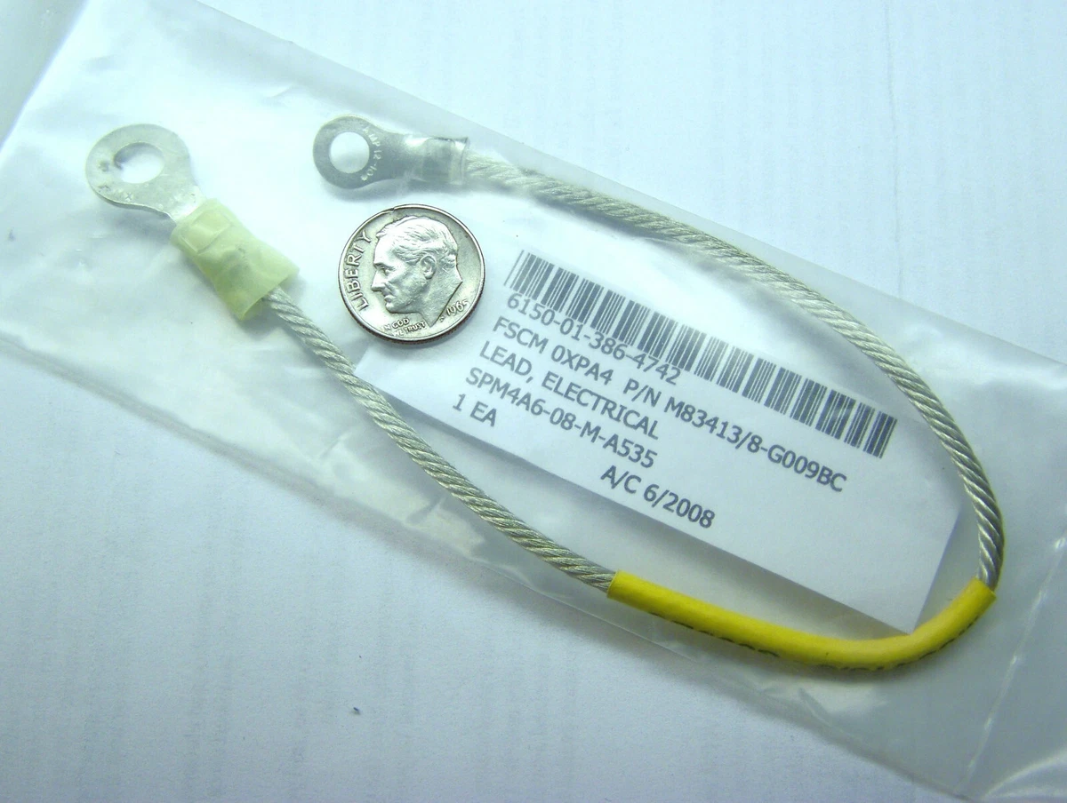MILITARY AIRCRAFT A F TECH M83413/8-G009BC NOS ELECTRICAL LEAD 9 