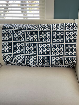 GARSON JASPER Standard Bed Pillow Sham w/Flange edge Cobalt Blue North Beacon