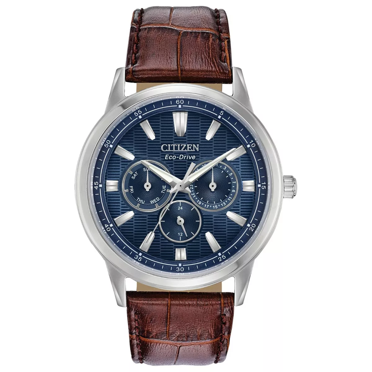 Citizen Eco Drive Corso Men s Day Date Indicator Blue Dial 44mm