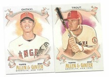 2021 Allen & Ginter Base Set 1 -300  Trout-  Ohtan i- Gurerreo - Tatis - Soto