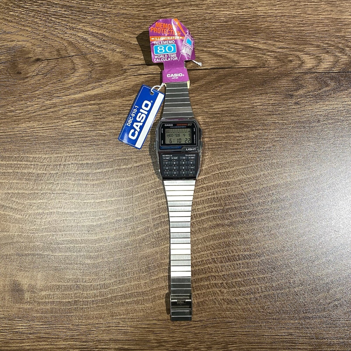 Vintage Casio DBC-810-1 Databank 80 Rare Calculator Watch Vintage Casio DBC-810-1 Databank 80 Rare Calculator Watch