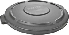 Rubbermaid FG263100GRAY Round Lid fits 32 Gal Round BRUTE Trash Can