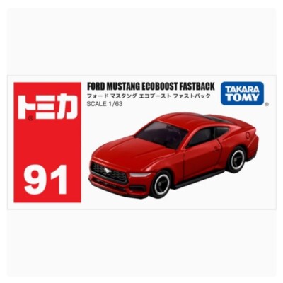 Takara Tomy Tomica 91 Ford Mustang Ecoboost Fastback Toy Car