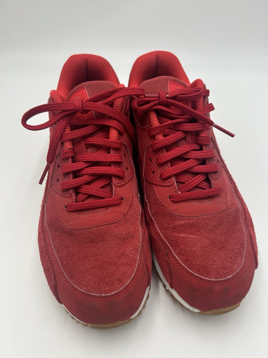 Womens Nike Nike Air Max Suede Nike Women's Air Max 90 Red Suede