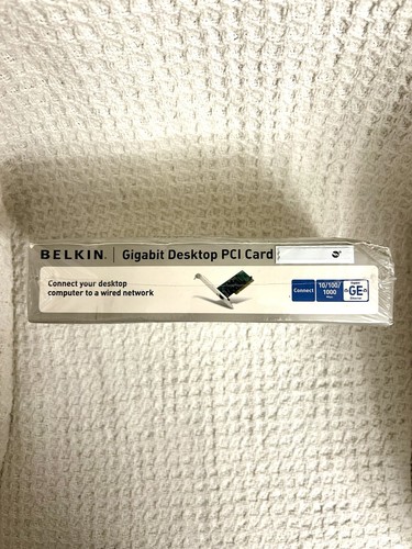 BELKIN Gigabit Desktop PCI Card New In Box 10/100/1000 - Picture 4 of 4