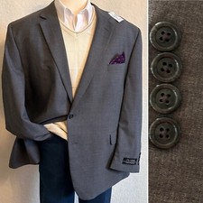 JOS A BANK MENS BLAZER SIZE 52 GRAY SPORT COAT NEW CAMBRIDGE SUIT JACKET