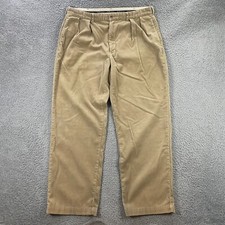 Polo Ralph Lauren Corduroy Pants Mens 38x32 Pleated Tan Vintage Trousers