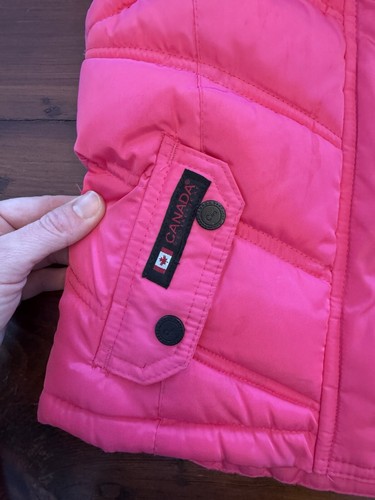 Canada Weather Gear Girls Waterproof Insulated Hooded Vest Pink Size 4 faux fur - Picture 6 of 10