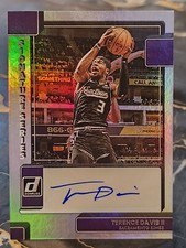 2022-23 Panini Donruss TERENCE DAVIS ll - SIGNATURE SERIES SILVER #SS-TDV Kings