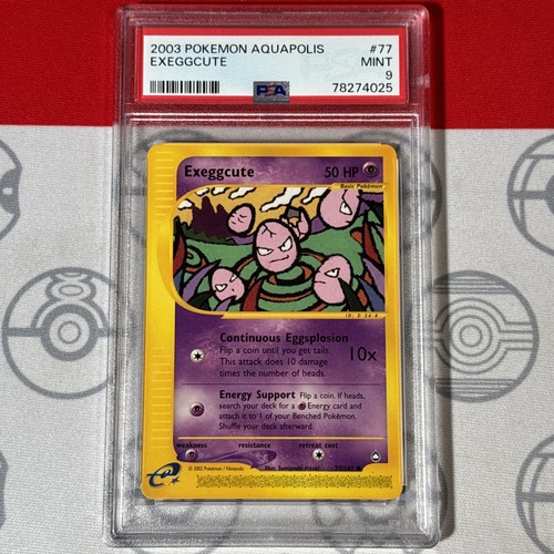 Exeggcute graded PSA 9 for sale on eBay