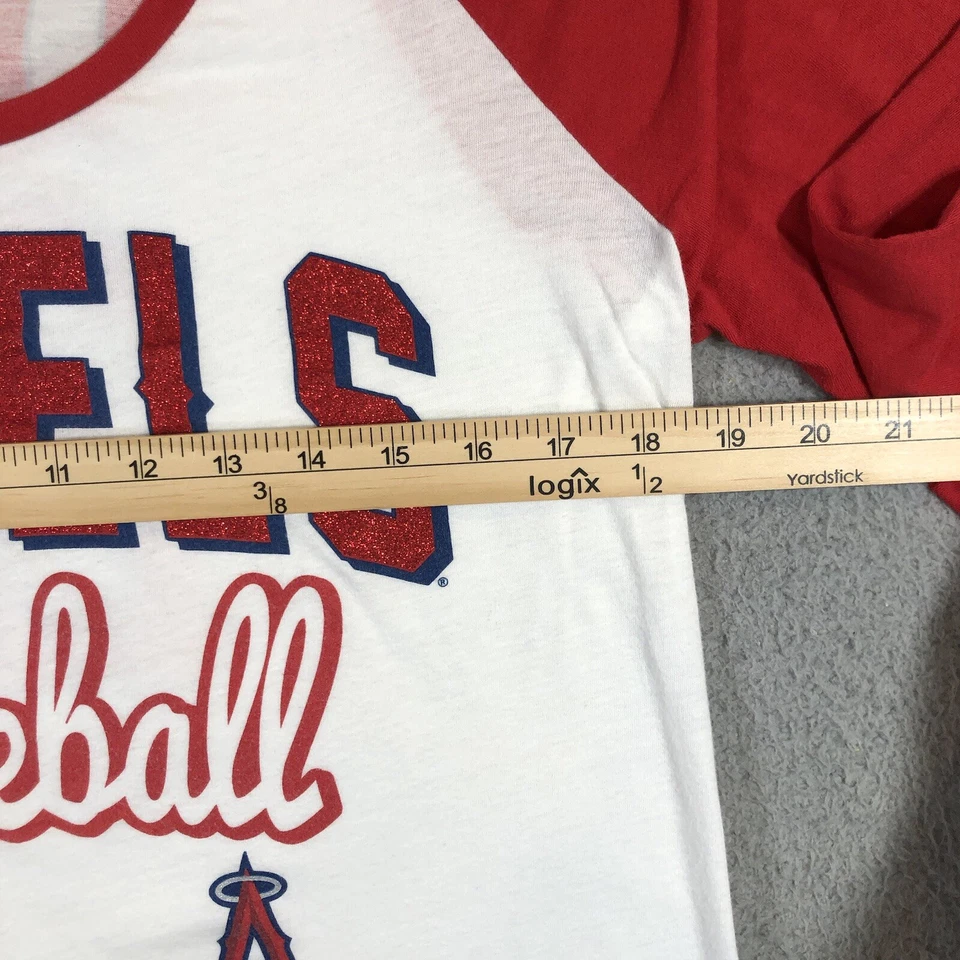 Camiseta 5th & Ocean para mujer L LA Angels béisbol Mike Trout 27 roja blanca  Foto 3 de 4