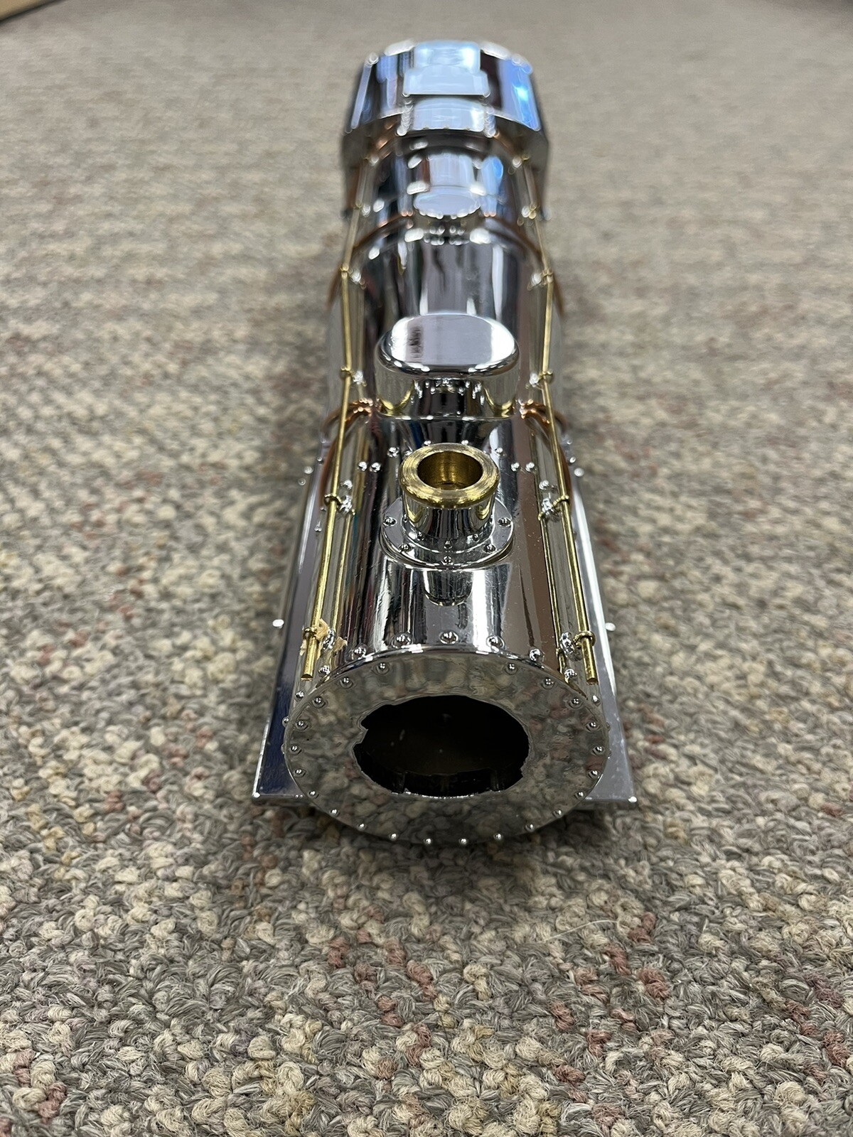 + MTH Ives 1134 Standard Gauge Tinplate 442 Chrome Steam Engine Shell