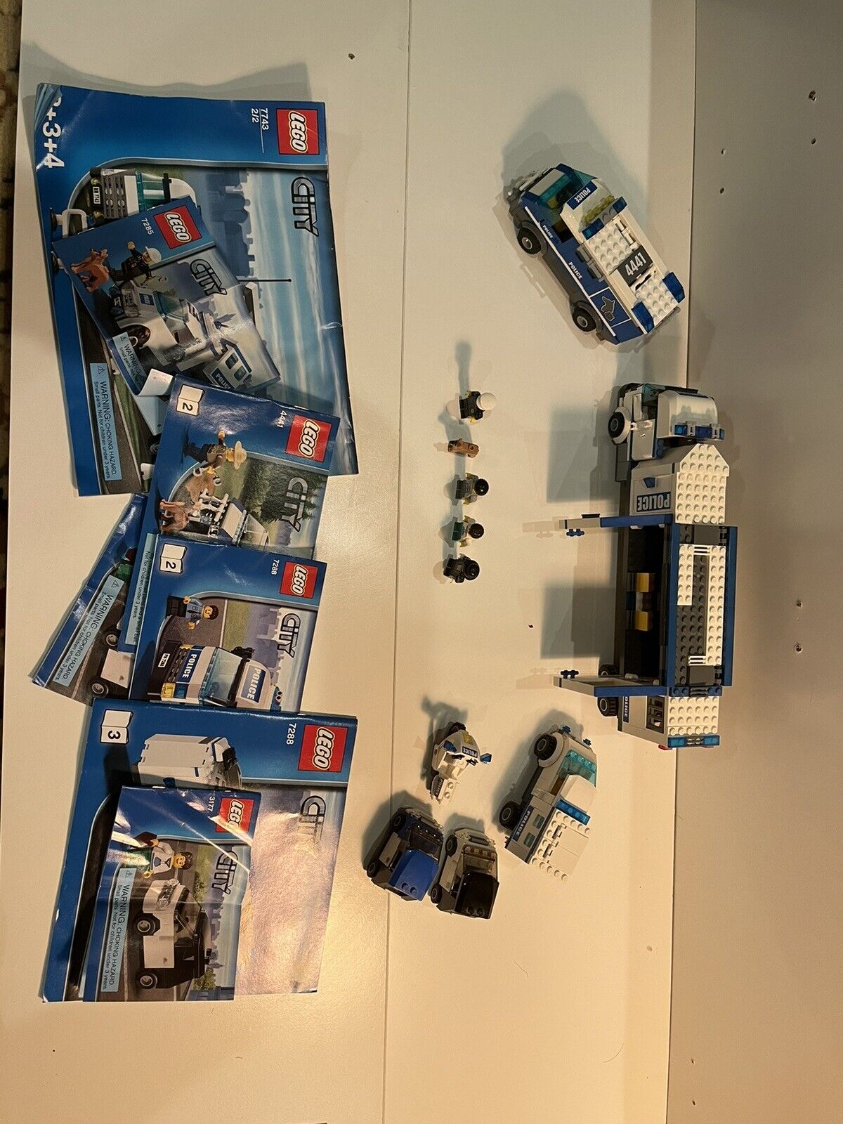 Lego City 7743, 7285, 4441, 7288, 3177 sets, with instructions. As is!