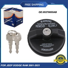 05278655ab Thread Locking Gas Fuel Cap W2 Key For Jeep Dodge Ram 2001-2021 05278655ab Thread Locking Gas Fuel Cap W2 Key For Jeep Dodge Ram 2001-2021