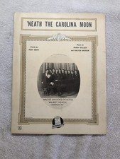 Neath the Carolina Moon 1923 Sheet Music Harry Willsey Walter Davidson Britt