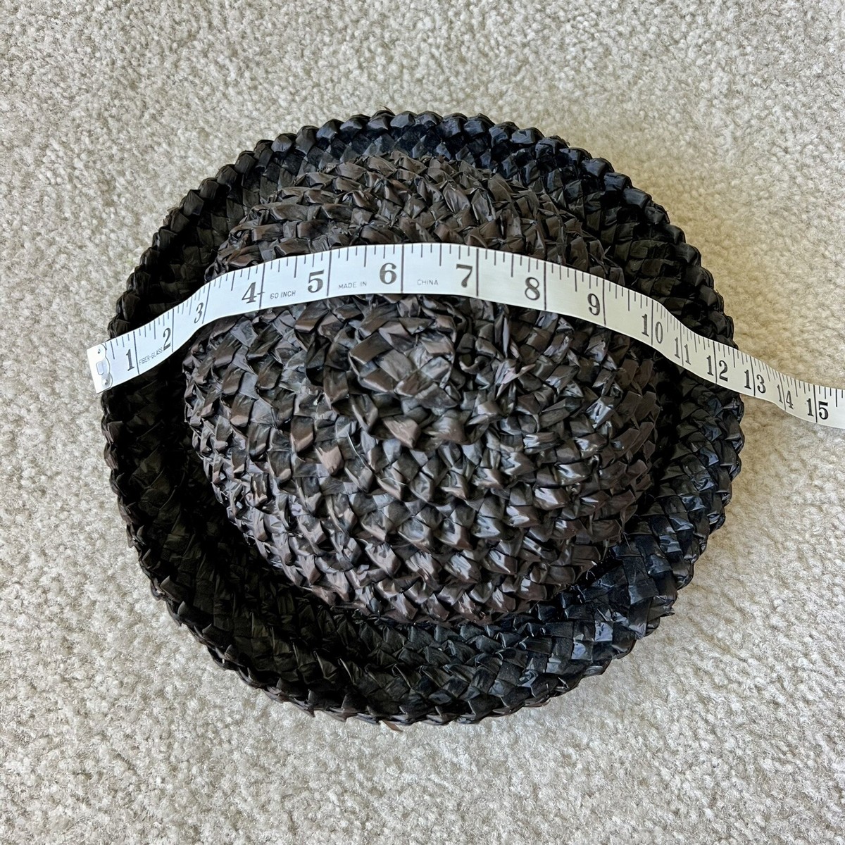 Vintage handmade LOIS SHELLHAMMER Braided Bowler Straw Hat Vintage handmade LOIS SHELLHAMMER Braided Bowler Straw Hat  main image 2