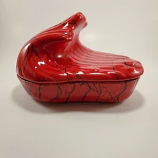 Pottery California Dish Mid Century Orange USA Modern Vintage MCM Ceramic Glaze