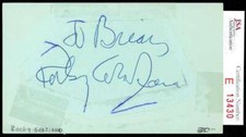Rocky Graziano JSA Coa Signed 3x5 Index Card Autograph