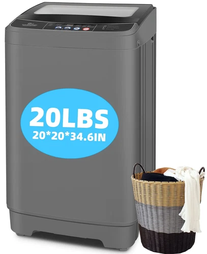 Portable Washing Machine, Upgrade 20LBS Large Capacity Full Automatic Washing Ma