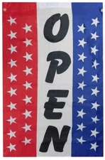 3x5 Open Stars Banner 3'x5' 68D Woven Poly Nylon Flag Banner Sleeve & Grommets