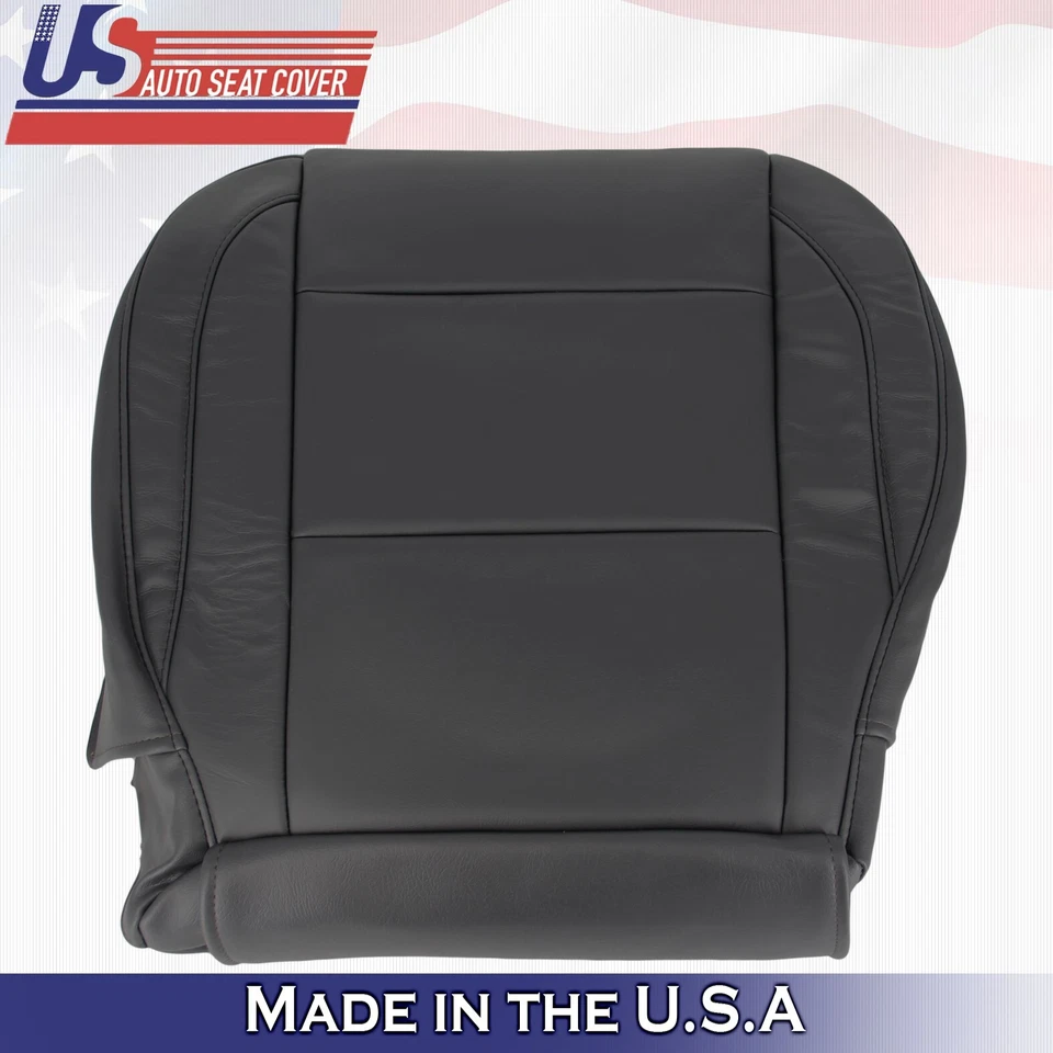 2005 to 2015 For Nissan Armada Titan Driver Top & Bottom Leather Covers Black - Image 3 of 4